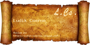 Ludik Cserne névjegykártya